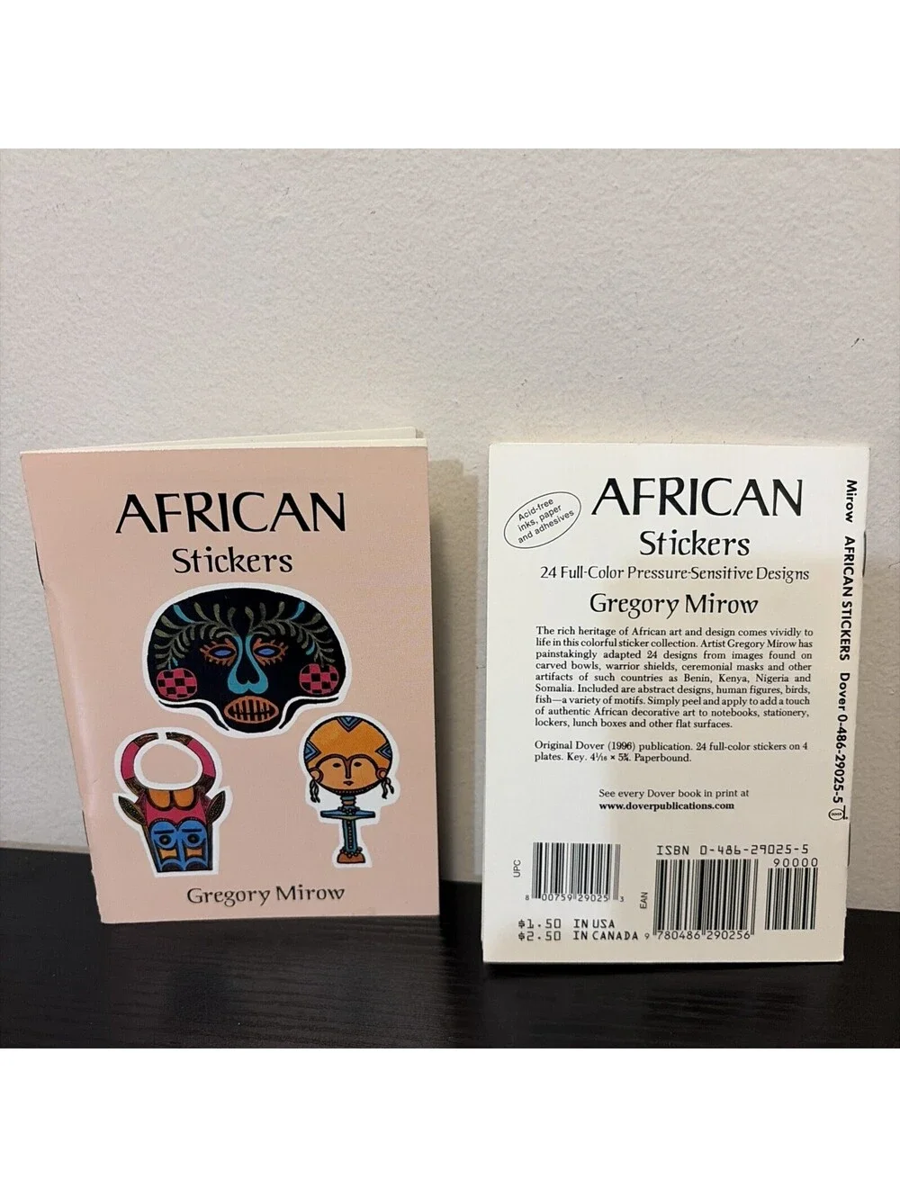 Vintage Gregory Mirow African Stickers Lot Of 2 With 24 Stickers Each